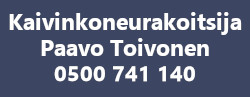Kaivinkoneurakoitsija Paavo Toivonen logo